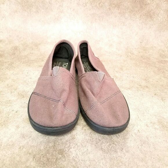 TOMS Womens   Size 6.5 Brown Fabric Slip On Loafer Flats - Picture 2 of 10